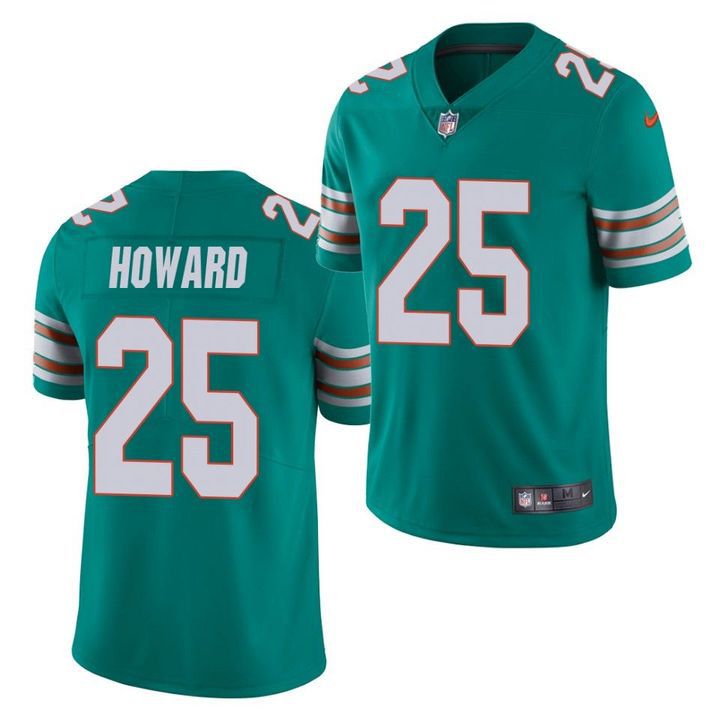 Men Miami Dolphins #25 Xavien Howard Nike Green 100th Limited NFL Jersey->miami dolphins->NFL Jersey